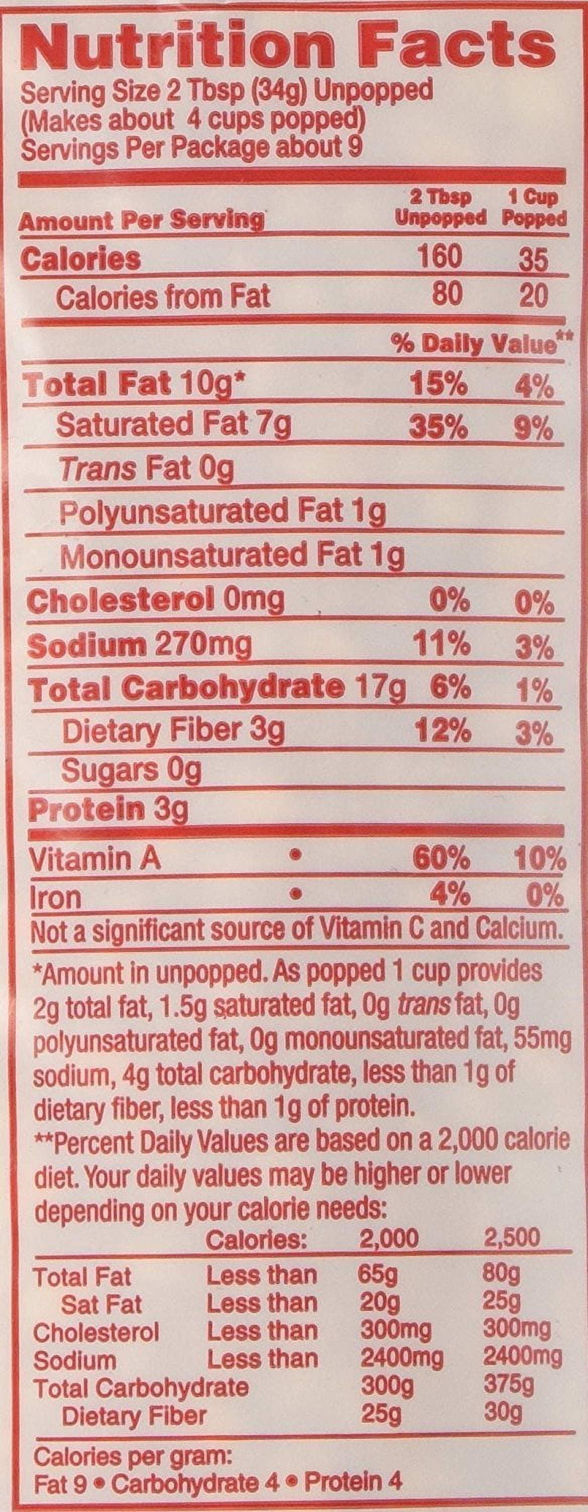 Mega Pop Corn Oil Salt Kit 8Oz Case 24