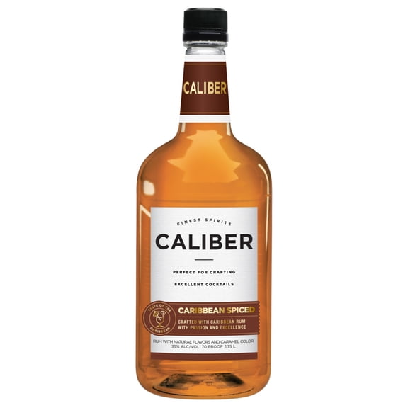 Caliber Spiced Rum, 1.75 L PET Bottle, 35.0% ABV