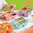 thumbnail image 3 of Bentgo Prep - 20-Piece 2-Compartment Reusable Meal Prep Containers with Lids, PFAS & BPA Free Materials, Durable, Microwave, Freezer, & Dishwasher Safe To Go Food Storage (Navy Blue), 3 of 3