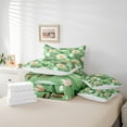 thumbnail image 6 of Castle Fairy Green Flowers Leaves Twin Bedding Sets,Spring Garden Bedding Comforter Set, 6 of 8