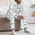 thumbnail image 6 of Bingfone Men's Pajama Set 2 Piece Loungewear PJs, Long Sleeve with Pajama Pants-Cartoon House Car, 6 of 7
