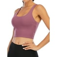 thumbnail image 2 of Women Girls Tube Top Camisole bras for Yoga Running Athletic Gym Workout Fitness Tank Tops, 2 of 3