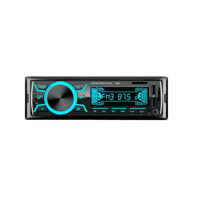 7 colores Led Radio estéreo para coche BT Autoradio Dual USB Carga rápida USB Audio estéreo MP3 Carevas Autostereo