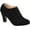 Black, variant on Journee Womens Leona Inside Zip Block Heel Booties, Widths Available