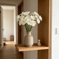 thumbnail image 6 of 2 Pcs Artificial Flowers Bouquet,8-Bunch Hand-Tied Faux Daffodil Flowers,Decorative Flowers for Wedding Centerpiece,Indoor Table Decor,Home Vase Display,White, 6 of 7