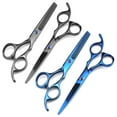 thumbnail image 2 of 2 Pairs 6in Hair Scissors Professional Haircut Shears Haircut Scissors for Home, 2 of 10