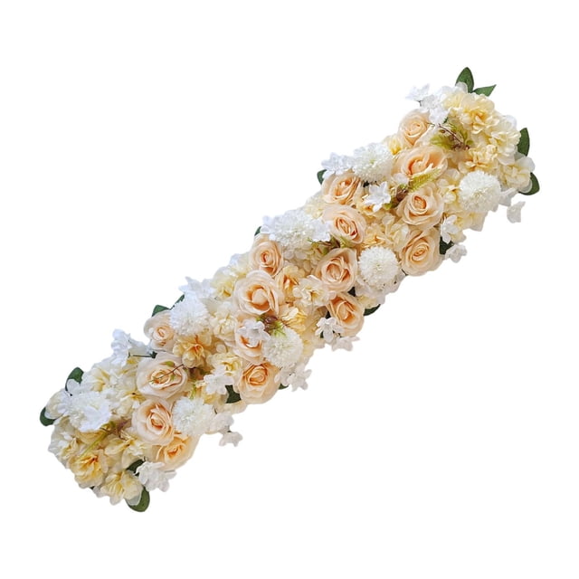 segolike Arch Flower Panel Decorative Floral Backdrop for Wedding Home Valentines Day light yellow
