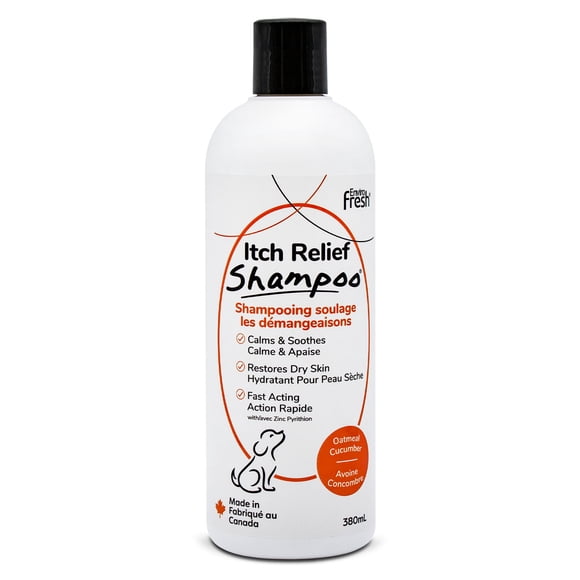 Dog Itch Relief Shampoo for Sensitive Skin, Fast-Acting Relief for Itching & Allergies, 380mL Pet Shampoo