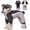 Black, variant on Dog Winter Coat, Fullbody Cover Jacket Warm Fleece Dog Snowsuit with Harness Built in, Waterproof Windproof Puppy Puffer Onesie, 4-Legged Reflective Dogs Vest Turtleneck Cold Weather Coat