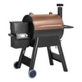 thumbnail image 4 of KFFKFF 575 sq in Wood Fired Pellet Grill and Smoker, BBQ Grills LCD Screen Controller for Outdoor Cooking, Patio and Backyard, Bronze Black, 4 of 9