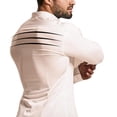 thumbnail image 6 of Breezora Men's Dress Shirt Muscle Fit Slim Fit Long Sleeve Casual Button Down for Sport Business and Everyday Wear L Size Beige, 6 of 6