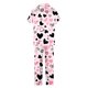 thumbnail image 4 of Pijama de manga corta con estampado fino y pantalones largos con solapa para mujer, top y pantalones de poliéster., 4 of 5