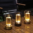 thumbnail image 3 of Soumake Portable Metal Table Lamp Touch Control Adjustable Dimmable Flicker Free Rechargeable Cordless Battery Powered Small Desk Lamp, 3 of 8