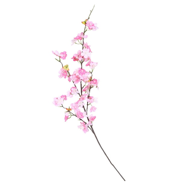unbranded Rama De Flores Artificiales Cerezo Rosa Duraderas Para De Bodas Y Hogar