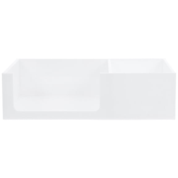 FRCOLOR 1 Pack Acrylic Sugar Packet Compartment Coffee Tea Bag Tray Holder Tissue Organizer Box For Countertop Coffee Station For Home Or Office