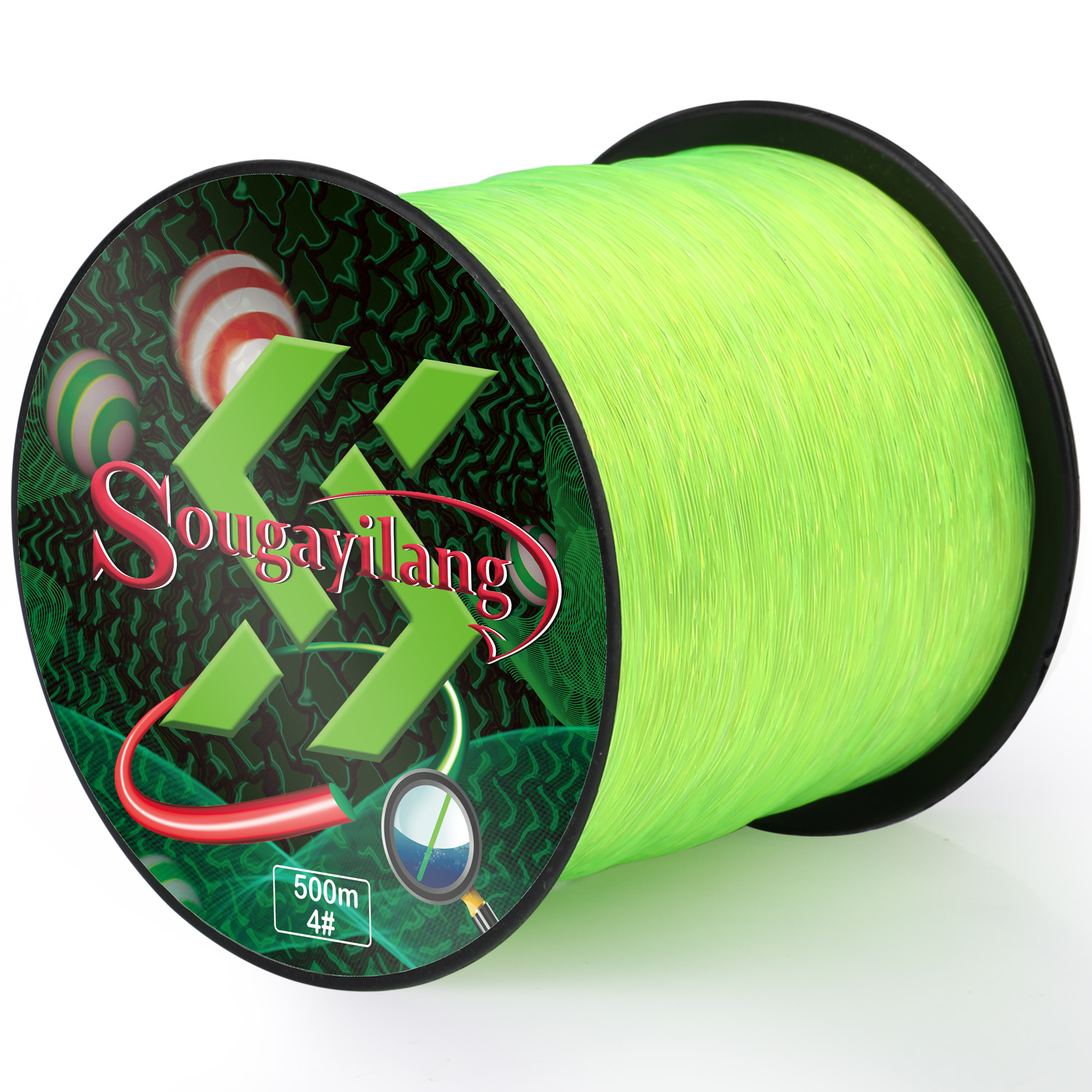 Sougayilang 500m Nylon Fishing Line Durable Monofilament Main Line Super Strong Freshwater