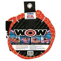 WOW Sports World of Watersports, 11-3000 Tow Ropes, Floating Foam Buoys, Minimum Stretch up to 2 Riders  60-Feet