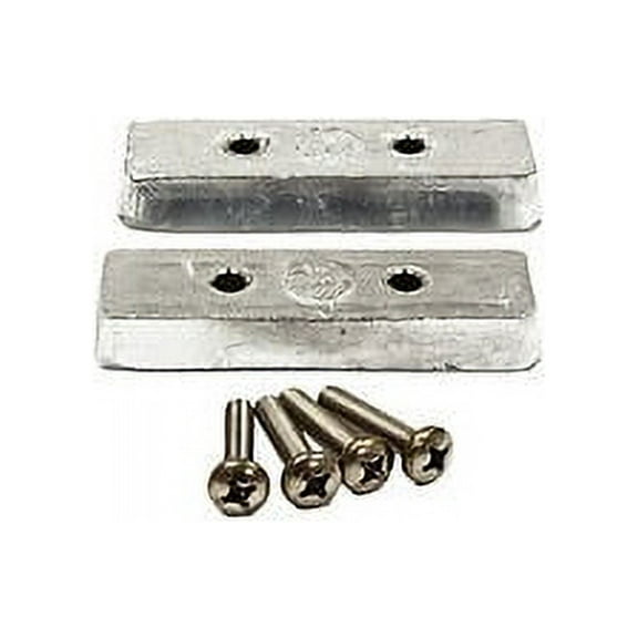 New B & S Anodes Trim Tab Kit 2 Zinc Anodes & Bolts Bsm Bsmbtkit