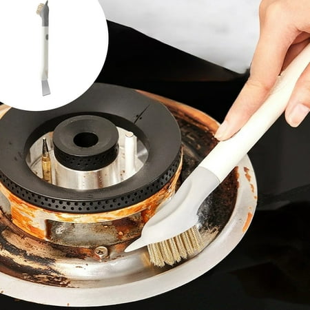 

YMUQEIGH Clearance Double Head Kitchen Cooktop Cleaning Brush Multifunctional Decontamination Brush Gas Stove Countertop Pot Brush Cleaning Small Brush Suitable For Kitchen