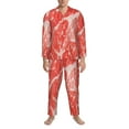 thumbnail image 4 of Kll Beef Steaks Sleepwear Mens Flannel Pajamas,Long Cotton Pj Set, 4 of 9