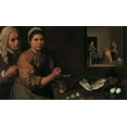 thumbnail image 2 of Velazquez, Diego 18x12 White Modern Wood Framed Museum Art Print Titled - Museumist In The House Of Martha And Mary, 2 of 4