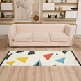 thumbnail image 2 of Yayeee Runner Rug for Bedroom 2'x6' Machine Washable Hallway Non Slip Mat, Beige Triangles, 2 of 8