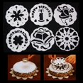 thumbnail image 4 of 6 Piezas de Plantillas para Tartas para Decorar Tartas, Plantillas para Hornear, Moldes para Hornear, Plantilla para Tartas para Cumpleaños, Bodas, Ta Soledad plantillas de postre de pastel, 4 of 7