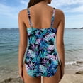 thumbnail image 4 of PMVFHDE Pièce Maillot de Bain pour Femmes Maillot Confortable Bleu Foncé,L, 4 of 5