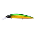 thumbnail image 4 of Fishing Lure 5.2 in 1.31 Oz Long Hard Jerkbait, Luminous with 3 Treble Hooks for Striped Bass, Saltwater Shore Casting, Easter Gifts, H, 4 of 5