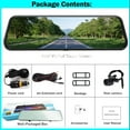 thumbnail image 2 of Erago Rear View Mirror Camera, Dash Cam Front and Rear Full Touch Screen  FHD 1080p for Car , Waterproof Backup WDR Camera, Night Vision, G-Sensor, Parking Moniter, 2 of 8