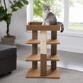 thumbnail image 2 of Callie 3-Level Cat Condo, Cat Tower, Cat Tree by Naomi Home-Color: Beige, 2 of 7