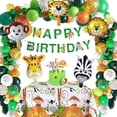 thumbnail image 1 of Kit de Decoraciones de Cumpleaños de Safari YANSION 58 Piezas Guirnalda de Globos de Animales, 1 of 5