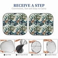thumbnail image 6 of Rateoe Hawaiian Style Pattern 2 Piece Car Windshield Sun Shade Foldable | Front Windshield Shade for Sun, Heat and UV Rays | Sunshade for Car Front Window-Medium, 6 of 6