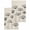 Beige, variant on Black Dandelion Kitchen Dish Towels for Drying Dishes Set of 4, Country Modern Minimalist Flower Waffle Weave Microfiber Hand Tea Bathroom Towels Quick Dry & Absorbent Towel 15.7x23.6