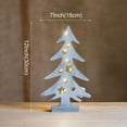thumbnail image 3 of Wooden Christmas Tree Tabletop Decor with Lights Decoration - Modern Farmhouse Lighted Tabletop Christmas Tree for Home Table Fireplace Mantle Shelf Decor, Christmas Holiday Decorations, 3 of 4