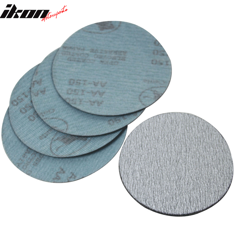 Compatible with 10PC 5Inch 127mm 100 Grit Auto Sanding Disc No Hole