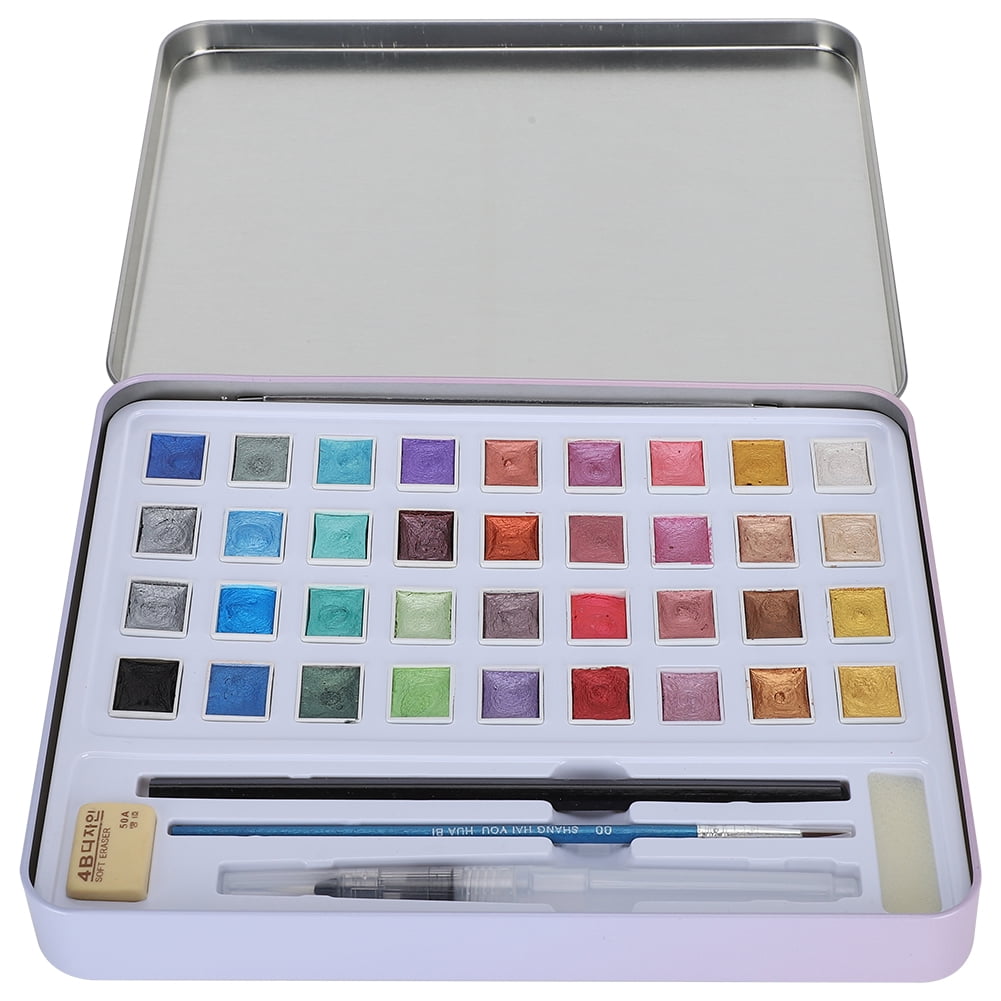 36 Pearl Color Painting Supplies Watercolor Paint Set, Paint Set, For