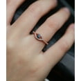 thumbnail image 4 of HeartsAndYou 1ct Natural Blue Sapphire Engagement Ring 14k SOLID Rose Gold Eye Halo Design, 4 of 9