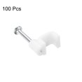 thumbnail image 3 of Unique Bargains Cable Clips, 100 Pack 5mm Nail in Cable Clips Circle Cable Clamps Cable Tacks Cord Clips, 3 of 6