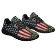 thumbnail image 6 of Irish Celtic Knot Cross Irish and American flag Shoes Sneakers Black Size 12, 6 of 7