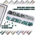 thumbnail image 4 of 560pcs Rose Pink 3d Rhinestones for Nail Art Diy Craft Flat Back Glass Crystal Gemstone Set Nail Decoration, 4 of 4