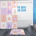 thumbnail image 2 of Bathroom Sets Curtain and Rug Sets 23.6x15.7 in Non-Slip Mat and 60x72 in Shower Curtain for Home Bath Dcor Cute Pumpkins Pattern, 2 of 8