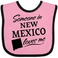 thumbnail image 3 of Inktastic Someone in New Mexico Loves Me Boys or Girls Baby Bib, 3 of 4