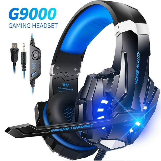 Auriculares KOTION EACH G9000 Auriculares para juegos de deportes electrónicos con micrófono para computadora portátil