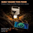thumbnail image 4 of BRILLAR Potente luz LED recargable para acampar, 2400mAh, IPX6, 4 modos, recargable por USB, perfecta para acampar, correr y pescar, 4 of 5