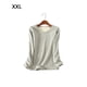 thumbnail image 3 of Ropa interior Camiseta Mujer Cálido Grueso Algodón A prueba de viento Ropa interior sin rastro Ropa cómoda Manga larga Invierno Prendas para la parte del cuerpo gris claro, gris claro XXL XXL Qarigey AP013131-16, 3 of 6