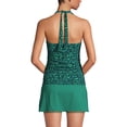 thumbnail image 2 of Lands' End Women's Long Chlorine Resistant Square Neck Halter Tankini Swimsuit Top, 2 of 3