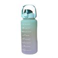 thumbnail image 2 of Botella de agua de 2000 ml con marcador de tiempo para taza de bebida deportiva al aire libre (verde) Likrtyny  Accesorios para bicicletas, 2 of 4
