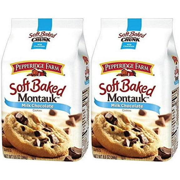 Pepperidge Farm Montauk Milk Chocolate Soft Baked Cookies (Pack of 2)