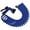 Blue, variant on 50 ft. Coiled Hose with Adjustable Nozzle - White